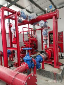 Fire suppression engineering services by PT Ikanindo Rekatama Cipta, including design and installation of fire hydrant systems, sprinklers, and emergency response solutions for effective fire safety.